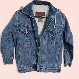 Youth Vintage New Order Lined Jean Trucker Jacket Size Large